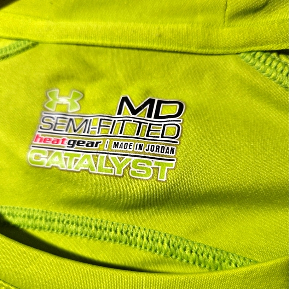 Women's Under Armour Heatgear Green Long Sleeve - Picture 7 of 10